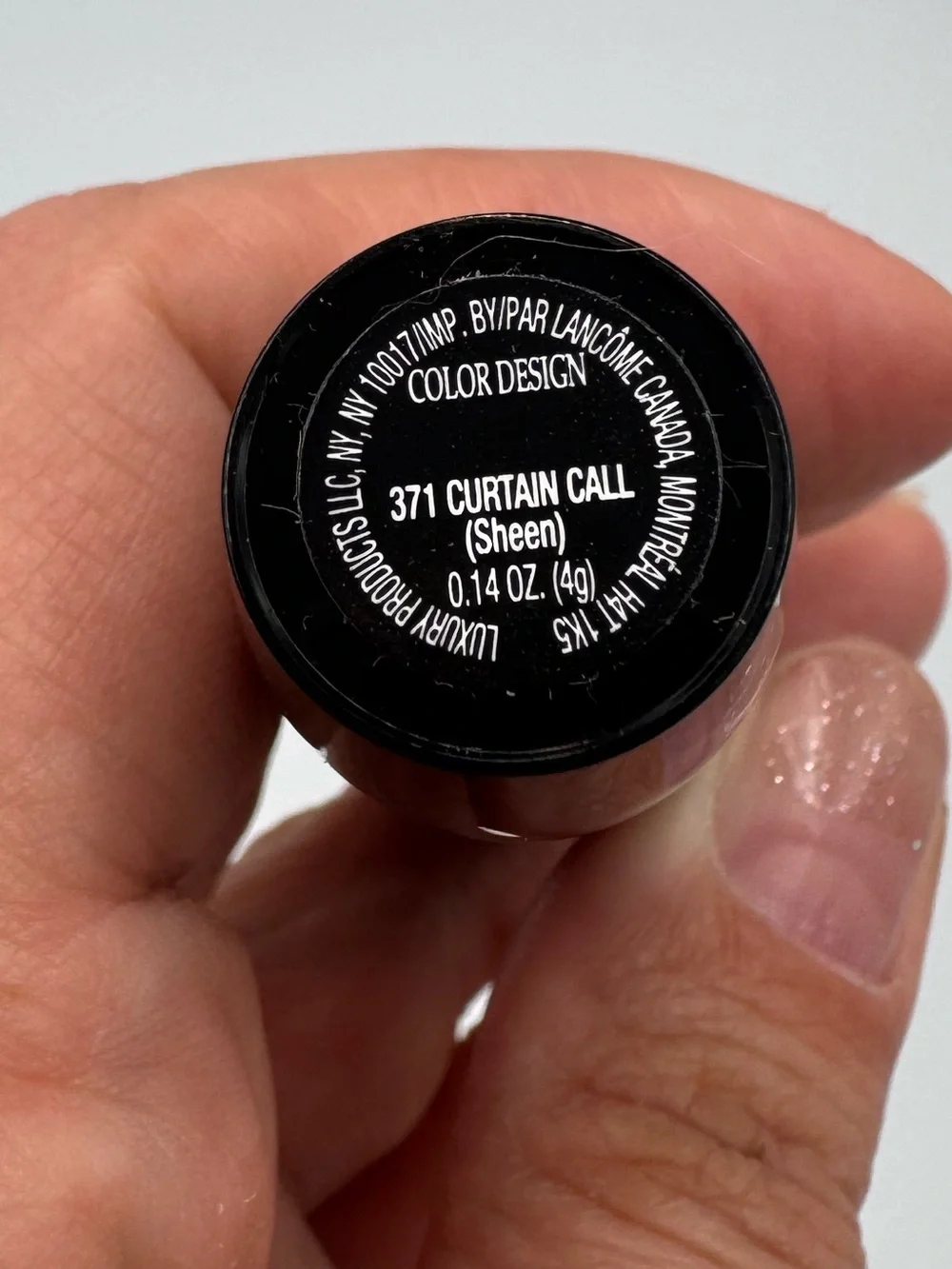 Lancome Color Design Lipstick 371 Curtain Call Sheen Disoncontinued